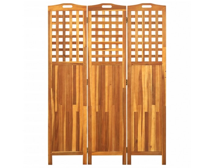 Sonata H Параван за стая, 3 панела, 121x2x170 cм, акациево дърво масив