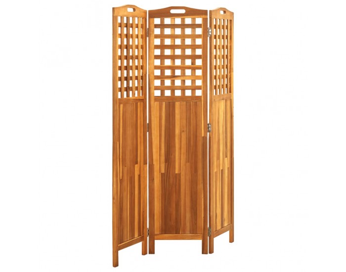Sonata H Параван за стая, 3 панела, 121x2x170 cм, акациево дърво масив