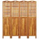 Sonata H Параван за стая, 4 панела, 162x2x180 cм, акациево дърво масив