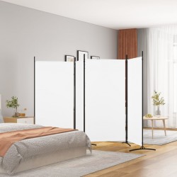 Sonata H Параван за стая, бял, 4 панела, 346x180 см, плат - Electrocasnice și accesorii pentru living