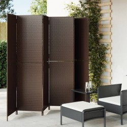 Sonata H Параван за стая, 6 панела, кафяв, полиратан - Electrocasnice și accesorii pentru living