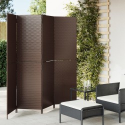 Sonata H Параван за стая, 4 панела, кафяв, полиратан - Electrocasnice și accesorii pentru living