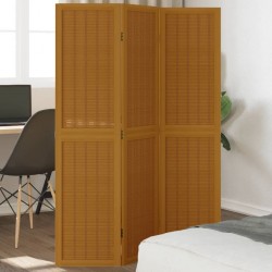 Sonata H Разделител за стая, 3 панела, кафяв, дърво пауловния масив - Electrocasnice și accesorii pentru living