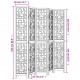 Sonata H Разделител за стая, 5 панела, кафяв, дърво пауловния масив