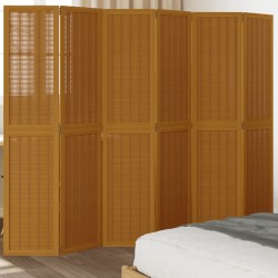 Sonata H Разделител за стая, 6 панела, кафяв, дърво пауловния масив - Electrocasnice și accesorii pentru living