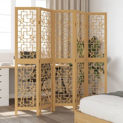 Sonata H Разделител за стая, 5 панела, кафяв, дърво пауловния масив - Electrocasnice și accesorii pentru living