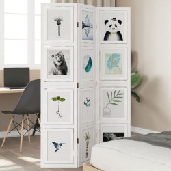 Sonata H Разделител за стая, 3 панела, бял, дърво пауловния масив - Electrocasnice și accesorii pentru living