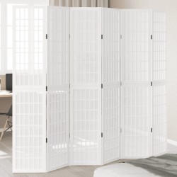 Sonata H Разделител за стая, 6 панела, бял, дърво пауловния масив - Electrocasnice și accesorii pentru living
