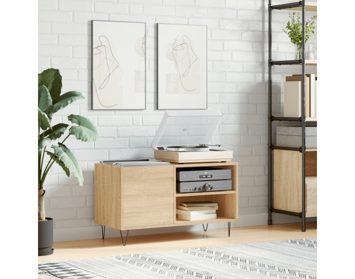 Sonata H Шкаф за винилови плочи сонома дъб 85x38x48 см инженерно дърво