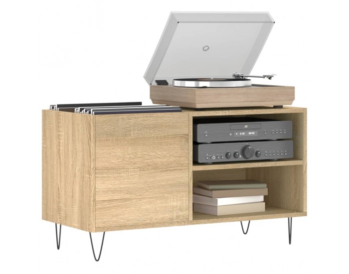 Sonata H Шкаф за винилови плочи сонома дъб 85x38x48 см инженерно дърво