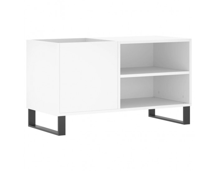 Sonata H Шкаф за грамофонни плочи бял 85x38x48 см инженерно дърво