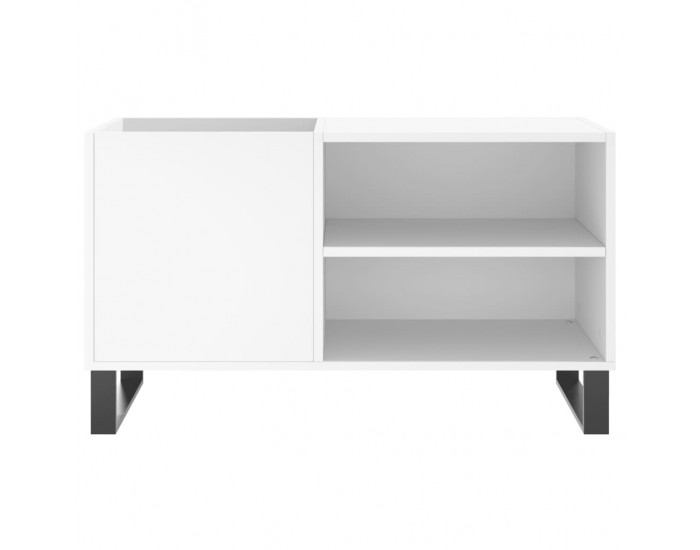 Sonata H Шкаф за грамофонни плочи бял 85x38x48 см инженерно дърво