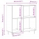 Sonata H Шкаф за винилови плочи бял гланц 84,5x38x89 см инженерно дърво