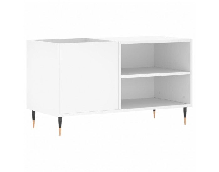 Sonata H Шкаф за грамофонни плочи бял 85x38x48 см инженерно дърво