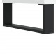 Sonata H Шкаф за грамофонни плочи бял 121x38x48 см инженерно дърво