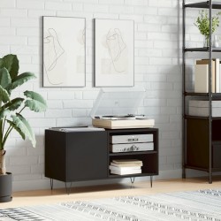 Sonata H Шкаф за грамофонни плочи черен 85x38x48 см инженерно дърво - Comode TV