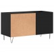 Sonata H Шкаф за грамофонни плочи черен 85x38x48 см инженерно дърво
