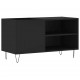 Sonata H Шкаф за грамофонни плочи черен 85x38x48 см инженерно дърво