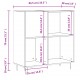 Sonata H Шкаф за грамофонни плочи сив 84,5x38x89 см инженерно дърво