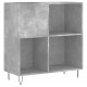 Sonata H Шкаф за грамофонни плочи сив 84,5x38x89 см инженерно дърво