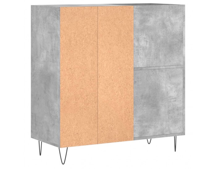 Sonata H Шкаф за грамофонни плочи сив 84,5x38x89 см инженерно дърво