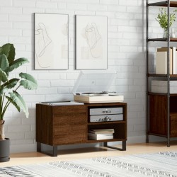 Sonata H Шкаф за винилови плочи кафяв дъб 85x38x48 см инженерно дърво - Comode TV