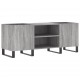 Sonata H Шкаф за винилови плочи сив сонома 121x38x48 см инженерно дърво