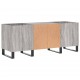 Sonata H Шкаф за винилови плочи сив сонома 121x38x48 см инженерно дърво