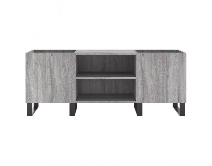 Sonata H Шкаф за винилови плочи сив сонома 121x38x48 см инженерно дърво