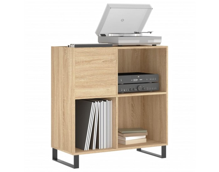 Sonata H Шкаф за винилови плочи сонома дъб 84,5x38x89 см инженерно дърво