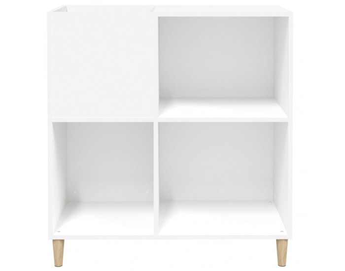 Sonata H Шкаф за грамофонни плочи бял 84,5x38x89 см инженерно дърво