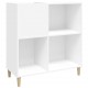 Sonata H Шкаф за грамофонни плочи бял 84,5x38x89 см инженерно дърво