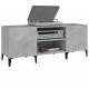 Sonata H Шкаф за грамофонни плочи сив 121x38x48 см инженерно дърво