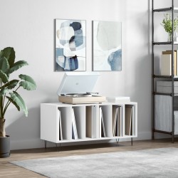 Sonata H Шкаф за грамофонни плочи бял 100x38x48 см инженерно дърво - Comode TV