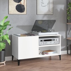Sonata H Шкаф за грамофонни плочи бял 84,5x38x48 см инженерно дърво - Comode TV