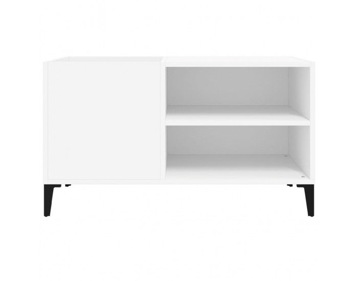 Sonata H Шкаф за грамофонни плочи бял 84,5x38x48 см инженерно дърво