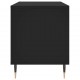 Sonata H Шкаф за грамофонни плочи черен 100x38x48 см инженерно дърво