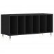 Sonata H Шкаф за грамофонни плочи черен 100x38x48 см инженерно дърво