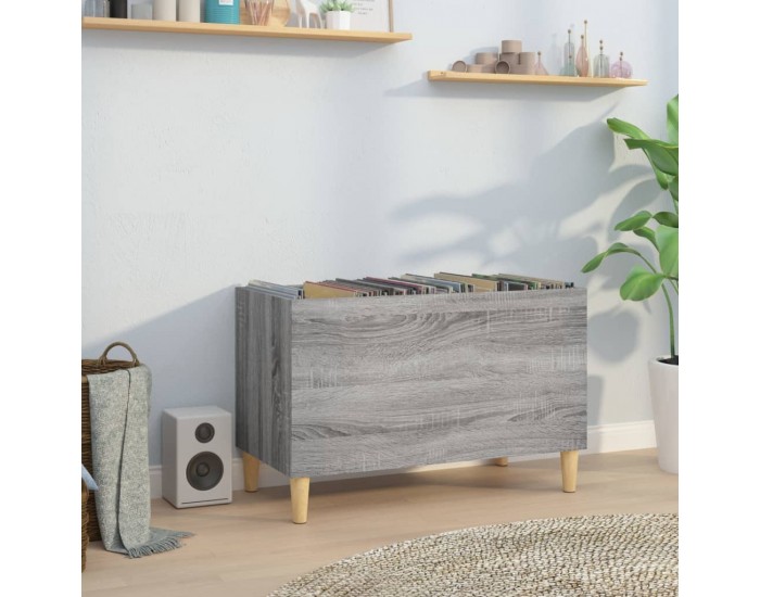 Sonata H Шкаф за винилови плочи сив сонома 74,5x38x48 см инженерно дърво
