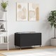 Sonata H Шкаф за грамофонни плочи черен 74,5x38x48 см инженерно дърво