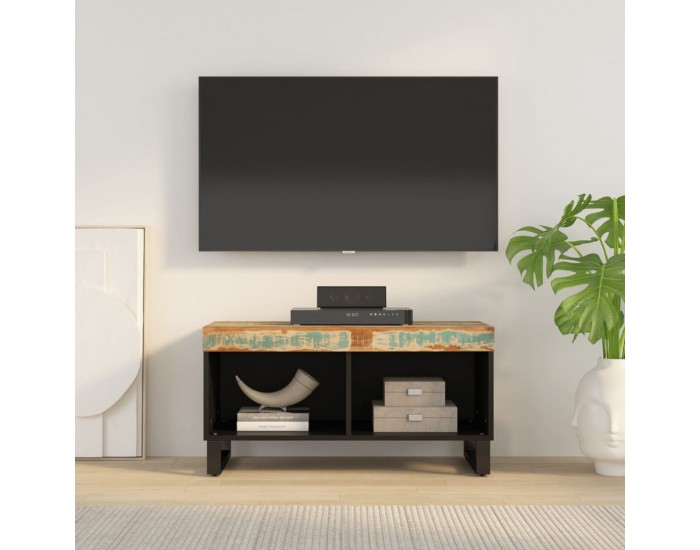 Sonata H ТВ шкаф, 85x33x43,5 см, регенерирано дърво масив
