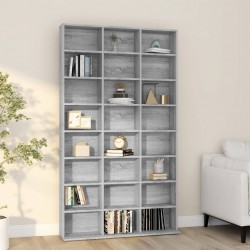 Sonata H Етажерка за дискове сив сонома 102x23x177,5 см инженерно дърво - Comode TV