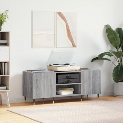 Sonata H Шкаф за винилови плочи сив сонома 121x38x48 см инженерно дърво - Comode TV
