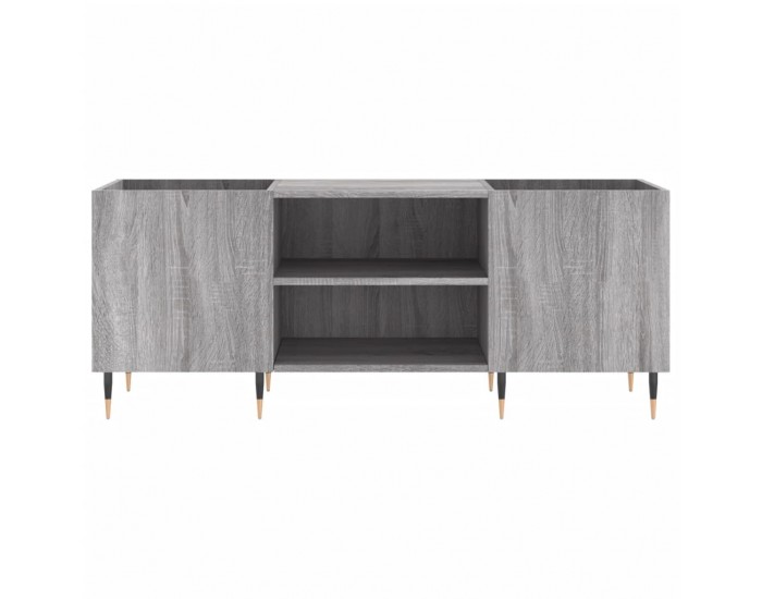 Sonata H Шкаф за винилови плочи сив сонома 121x38x48 см инженерно дърво