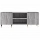 Sonata H Шкаф за винилови плочи сив сонома 121x38x48 см инженерно дърво