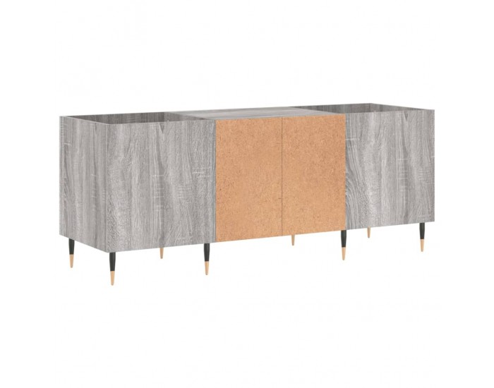 Sonata H Шкаф за винилови плочи сив сонома 121x38x48 см инженерно дърво