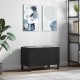 Sonata Dulap pentru discuri, negru, 74,5x38x48 cm, lemn prelucrat