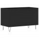 Sonata H Шкаф за грамофонни плочи черен 74,5x38x48 см инженерно дърво
