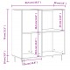 Sonata H Шкаф за грамофонни плочи черен 84,5x38x89 см инженерно дърво