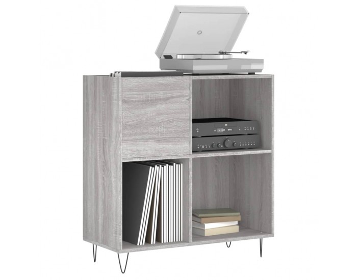 Sonata H Шкаф за винилови плочи сив сонома 84,5x38x89 см инженерно дърво